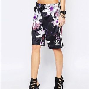 Adidas floral and koi fish shorts